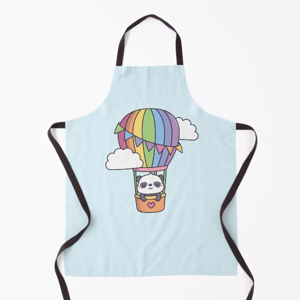 Item preview, Cute Panda In Rainbow Hot Air Balloon designed and sold by rustydoodle.
