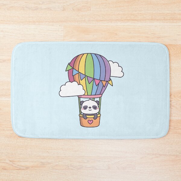 Item preview, Cute Panda In Rainbow Hot Air Balloon designed and sold by rustydoodle.