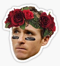 Flower Crown Drew Brees Sticker
