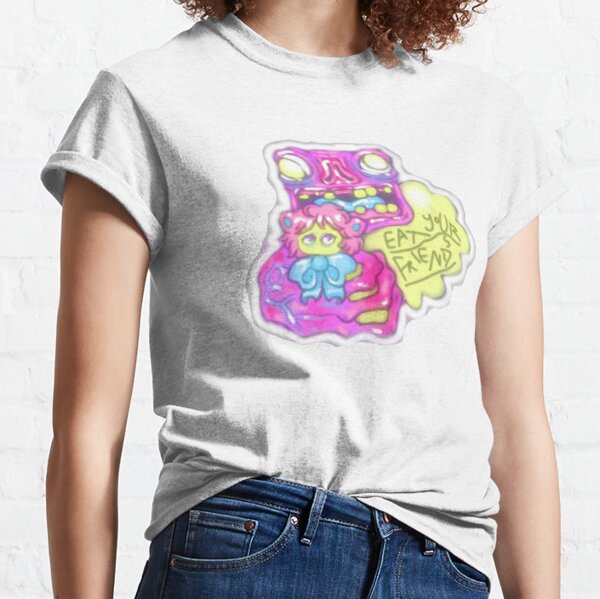 eat your friends webcore sad horror pastel goth Classic T-Shirt