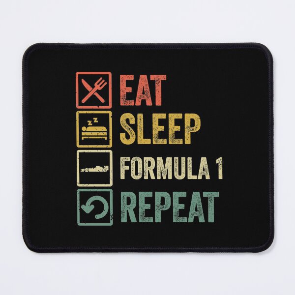 Item preview, Funny eat sleep formula 1 repeat retro vintage designed and sold by HN-ART.