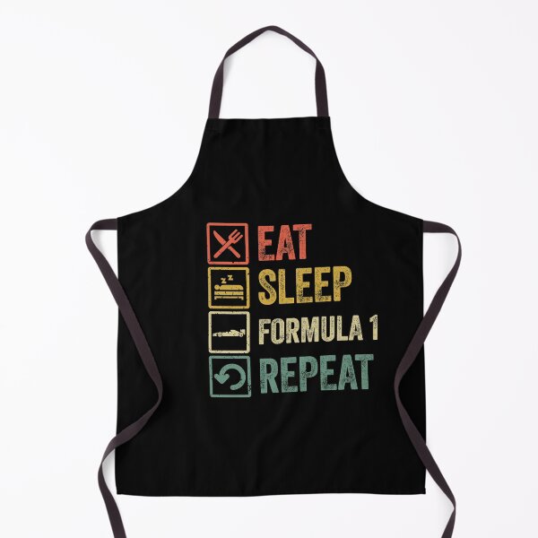 Item preview, Funny eat sleep formula 1 repeat retro vintage designed and sold by HN-ART.