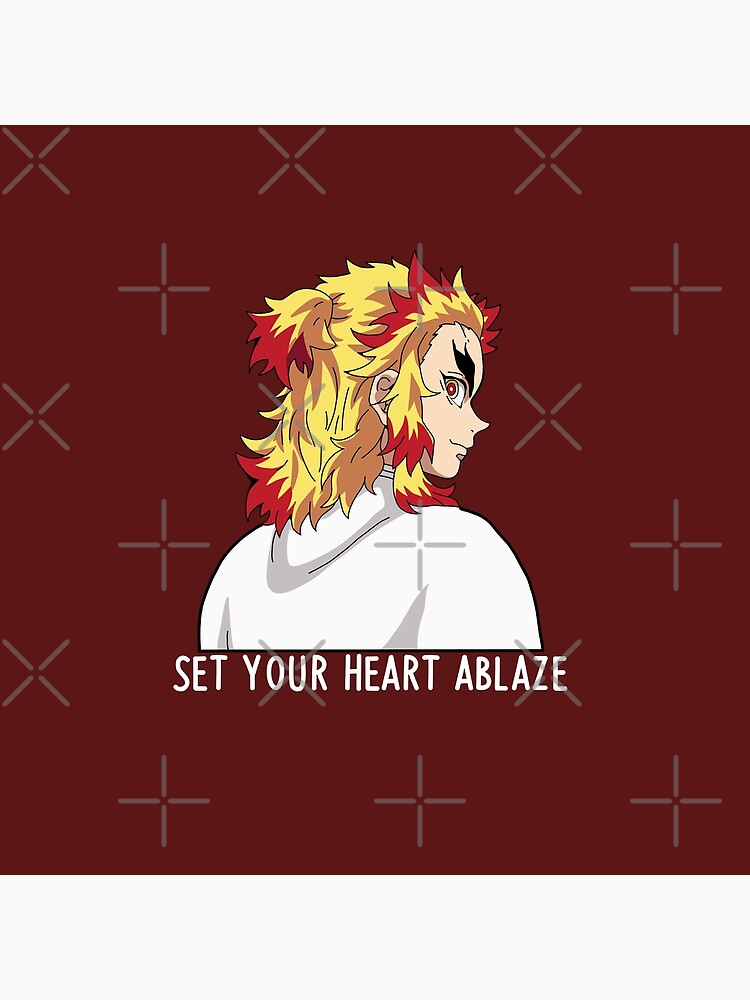 Set Your Heart Ablaze Rengoku Kyojuro Poster By Theplum Palette Redbubble 8945