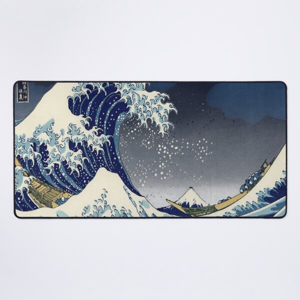 Great Wave: Kanagawa Night Desk Mat