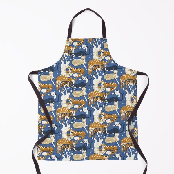 Item preview, Cozy Cats - Blue designed and sold by appleyards.