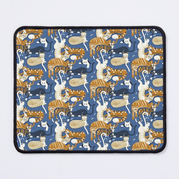Item preview, Cozy Cats - Blue designed and sold by appleyards.
