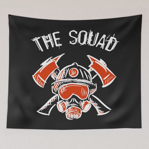 Item preview, Firefighters. The Squad. Fire Department. Illustration. Drawing. Hand drawn. designed and sold by funnycolors.