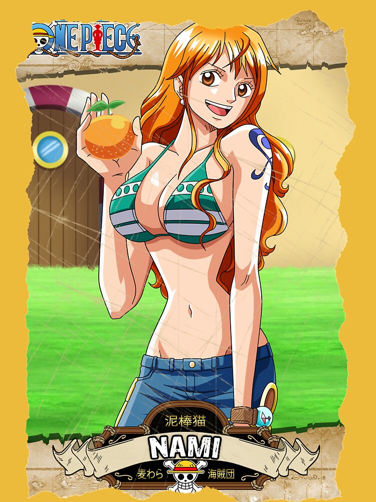 One Piece Merch - Nami Streetwear T-Shirt ANM0608 - ®One Piece Merch