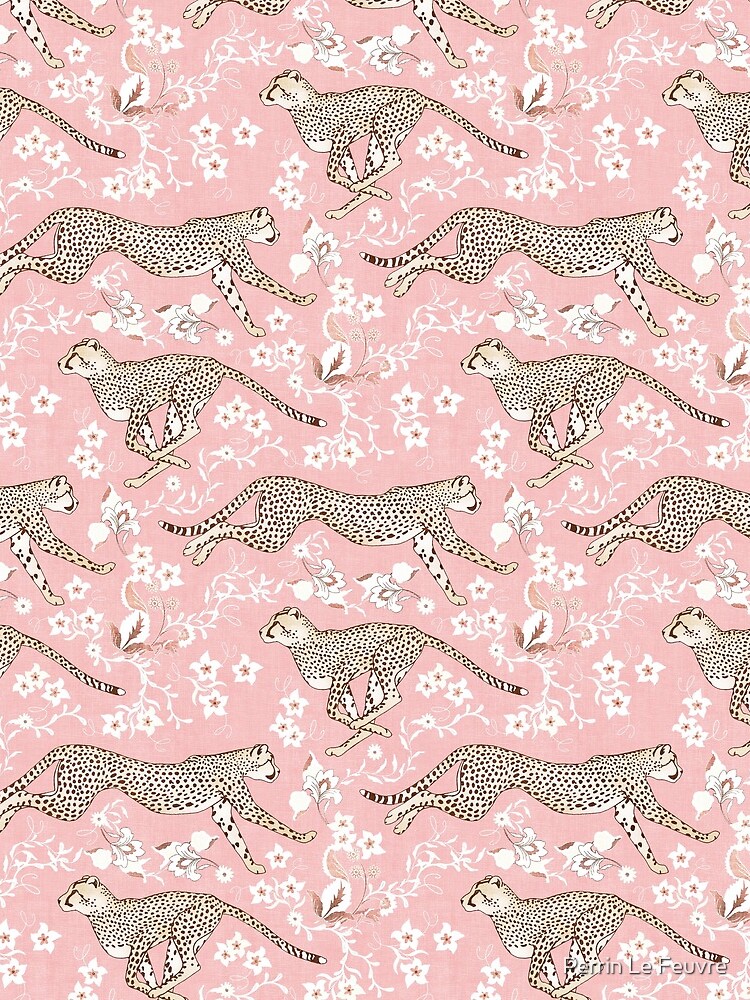 Cheetah Chintz - cotton candy pink  by PerrinLeFeuvre