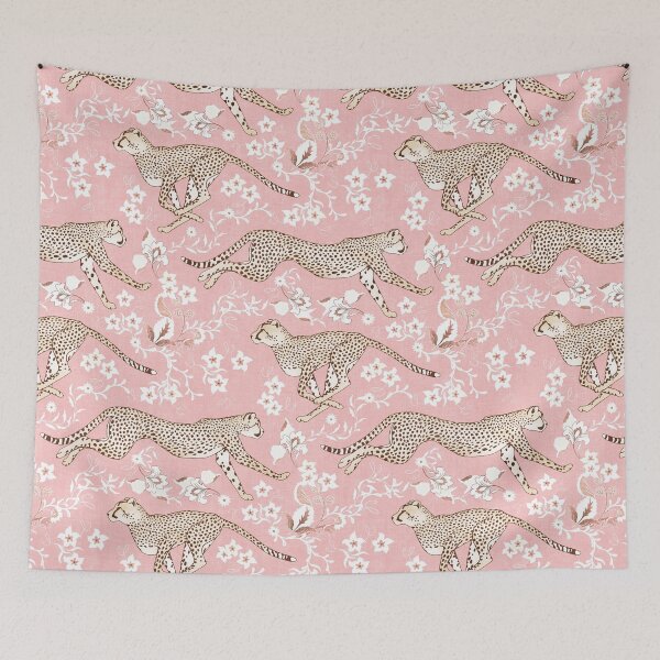 Item preview, Cheetah Chintz - cotton candy pink  designed and sold by Perrin Le Feuvre.
