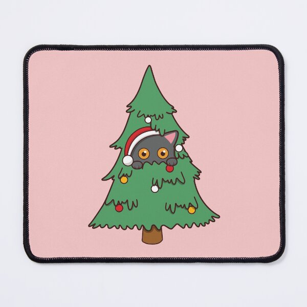 Item preview, Cute Cat Hiding In Christmas Tree designed and sold by Luan Huynh.