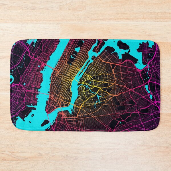 Item preview, New York City Map of the United States - Neon designed and sold by deMAP.