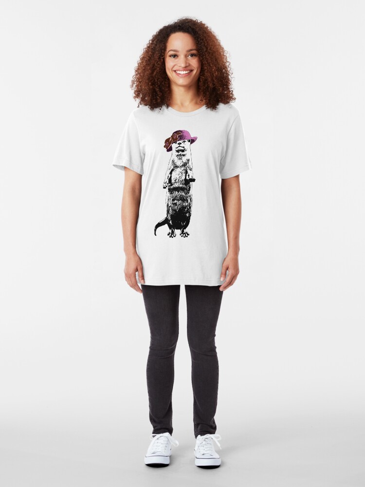 Alternate view of I Really Otter Be Going Now Slim Fit T-Shirt