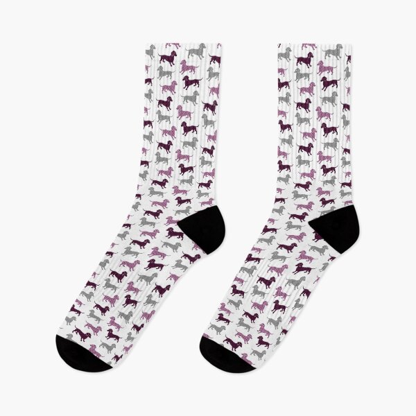 Item preview, Purple Pink Damask Dachshunds designed and sold by AntiqueImages.