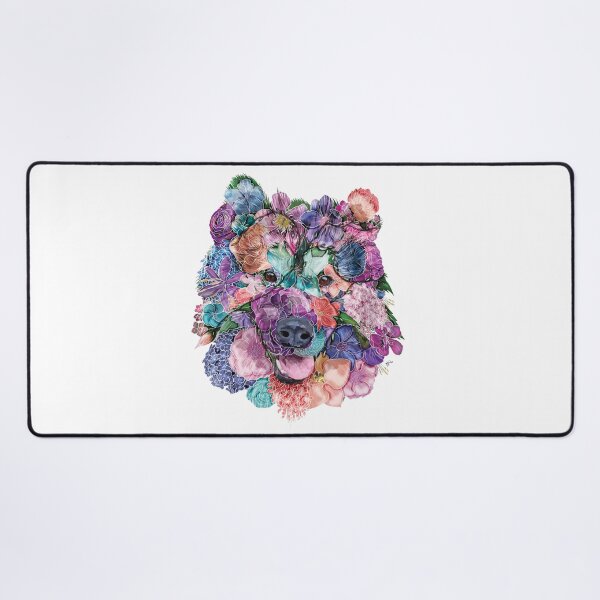 Item preview, Malamute, Alaskan Malamute, Long Haired Malamute in flowers - Floral Malamute design designed and sold by Beaniebow.