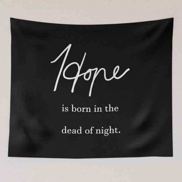 Item preview, Hope in the night (white text) designed and sold by jaycejvr.