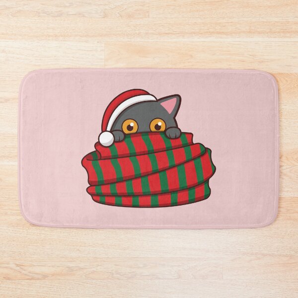 Item preview, Cute cat hiding behind a scarf designed and sold by Luan Huynh.