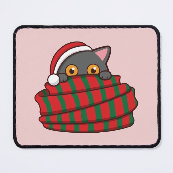 Item preview, Cute cat hiding behind a scarf designed and sold by Luan Huynh.