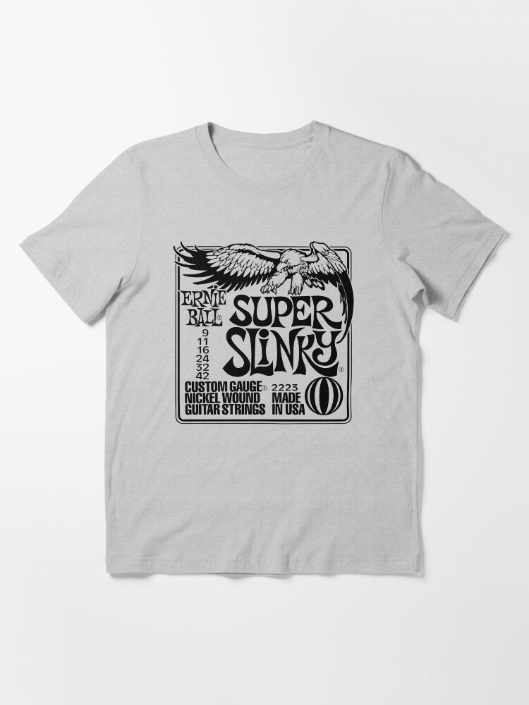 "Ernie Ball Super Slinky Pink Electric Guitar Strings 9 Gauge" Tshirt for Sale by autobahn