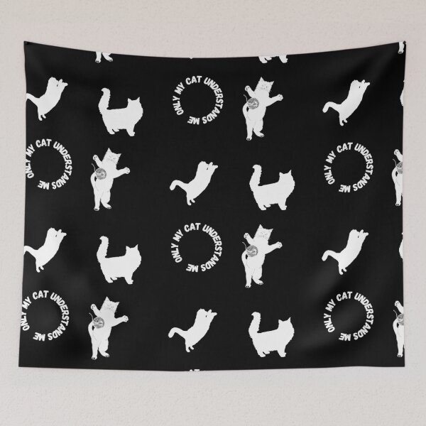 Item preview, Only My Cat Understands Me Furry Troublesome Cats Pack In Black designed and sold by LuckyKermit.