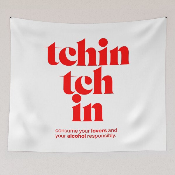 Item preview, tchin tchin statement print: consume your lovers and your alcohol responsibly. designed and sold by TrueType.