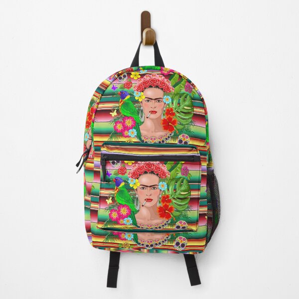 Item preview, La Frida Floral Exotic Portrait designed and sold by BluedarkArt.