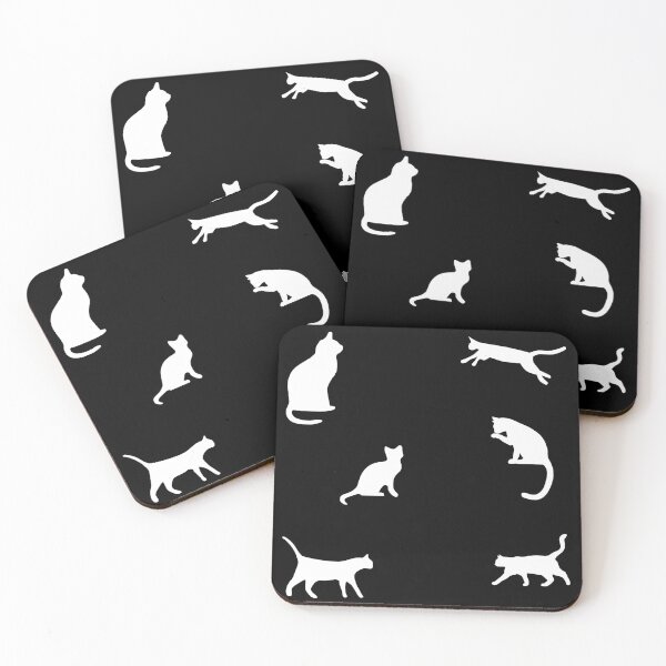 Item preview, Six Mischievous Cats Pack In Black designed and sold by LuckyKermit.