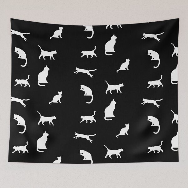 Item preview, Six Mischievous Cats Pack In Black designed and sold by LuckyKermit.