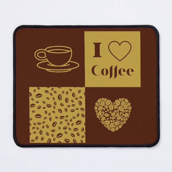 Item preview, I love Coffee Grid Pattern designed and sold by trendingatees.