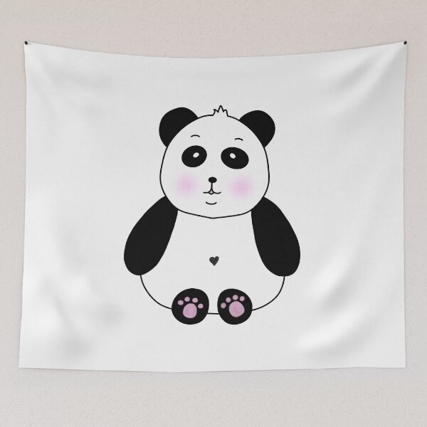 Item preview, Cute Panda With A Love Heart designed and sold by DeliliahDoodles.