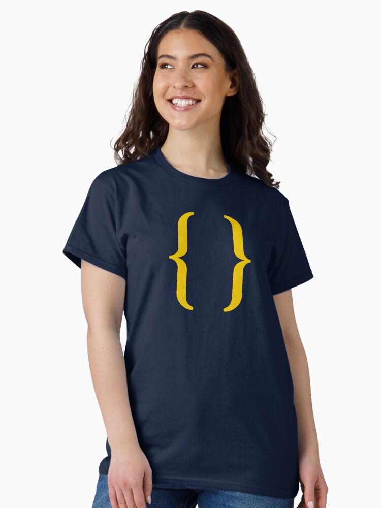 Thumbnail 2 of 7, Classic T-Shirt, empty set (mustard) designed and sold by 198276pants.