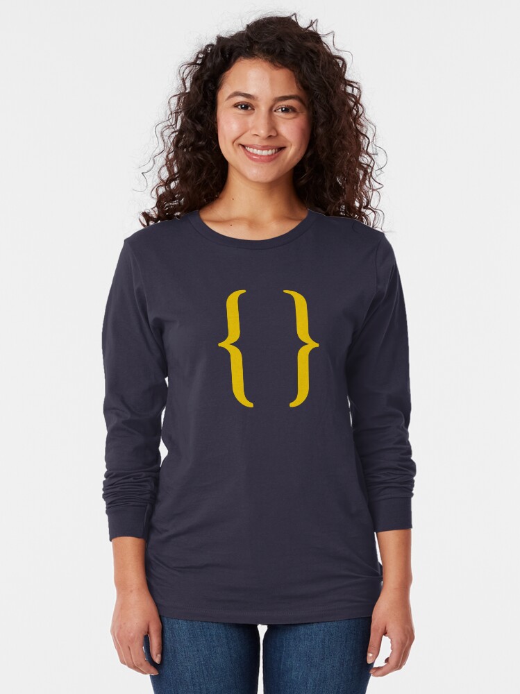 Thumbnail 2 of 5, Long Sleeve T-Shirt, empty set (mustard) designed and sold by 198276pants.