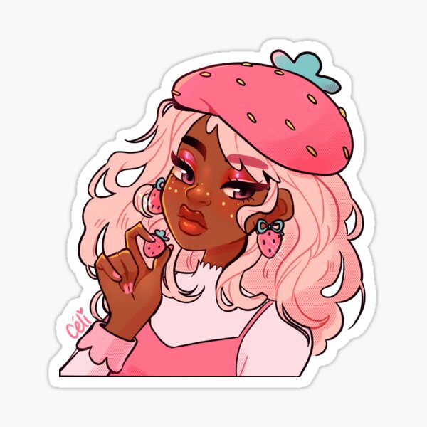 wild strawberry Sticker