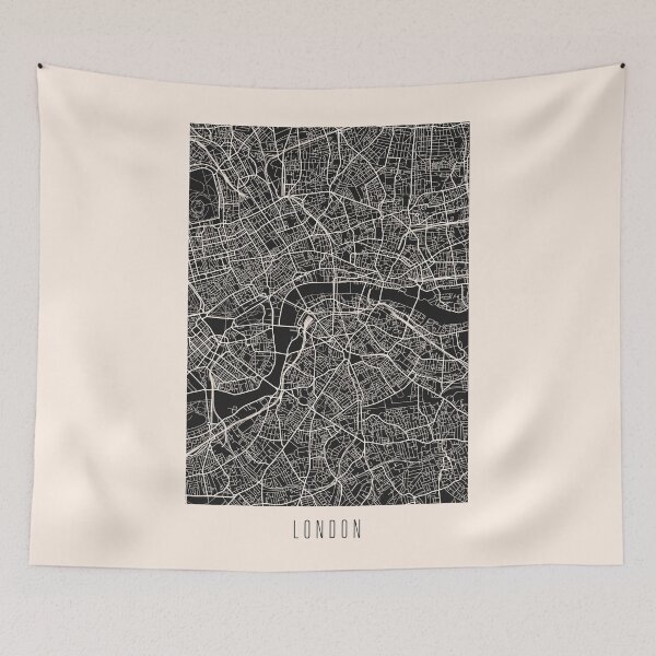 Item preview, London City Downtown Street Map Dark designed and sold by Teecha.