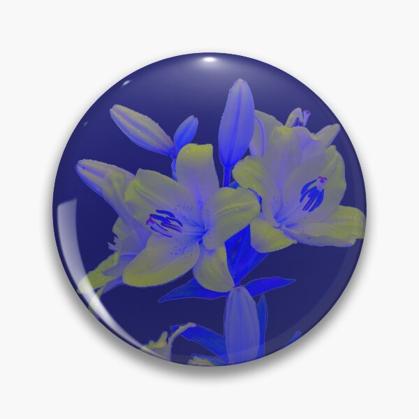 Item preview, Lilies on Blue Background designed and sold by Alternative Perspectives.