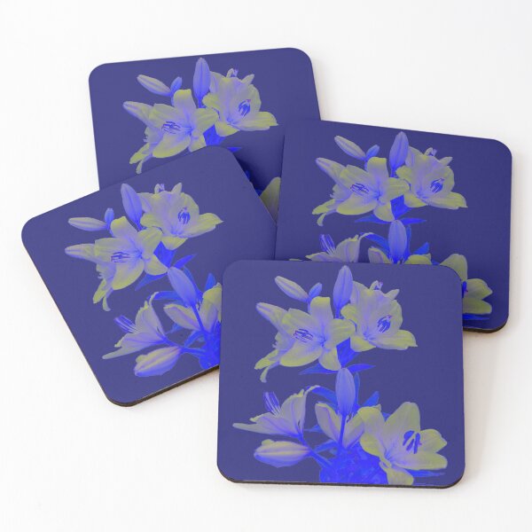 Item preview, Lilies on Blue Background designed and sold by Alternative Perspectives.