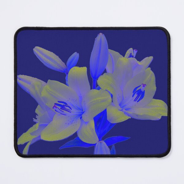 Item preview, Lilies on Blue Background designed and sold by Alternative Perspectives.