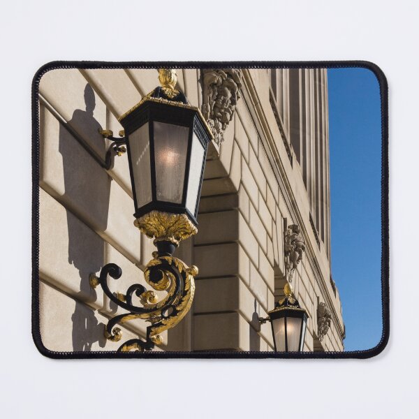Item preview, Light and Shadow - Antique Gilded Lanterns on a Washington, DC Facade designed and sold by Georgia Mizuleva.