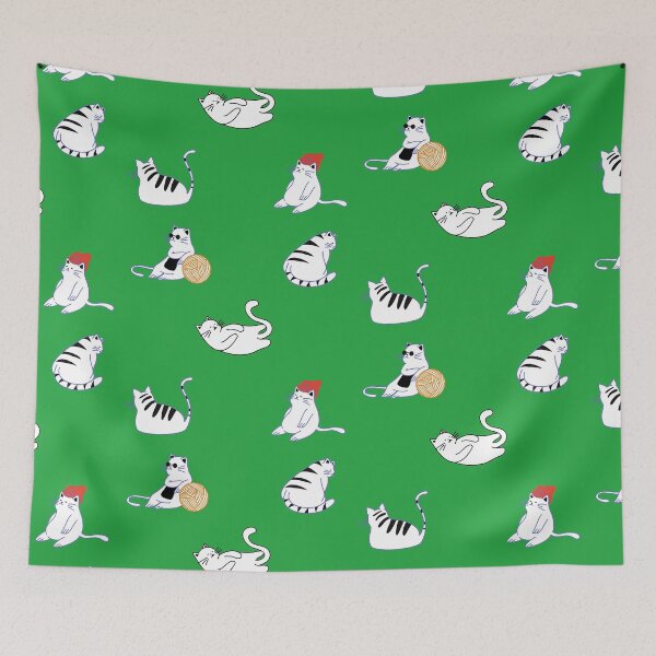 Item preview, Bunch Of Lazy Cats Pack In Green designed and sold by LuckyKermit.