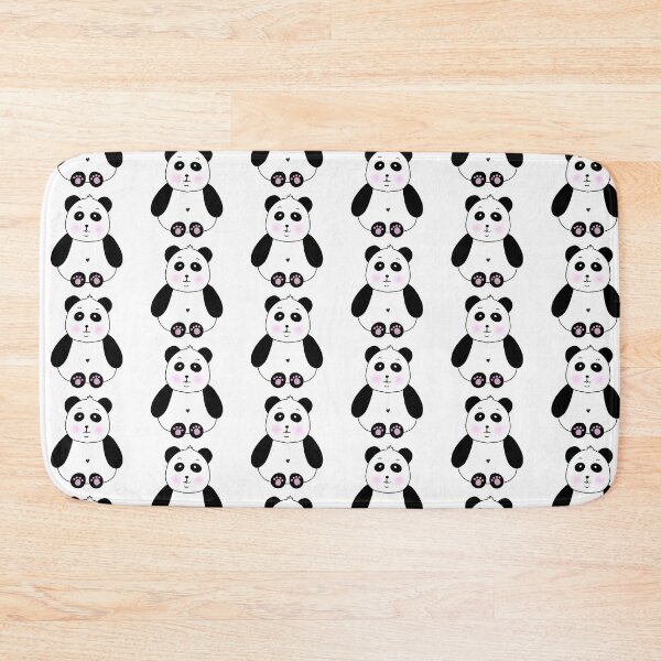 Item preview, Cute Pandas With Love Hearts Pattern designed and sold by DeliliahDoodles.