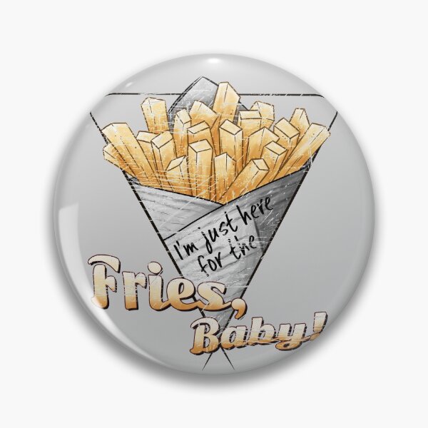 Item preview, Just Here For The Fries Baby Funny French Fries Illustration designed and sold by Skizzenmonster.