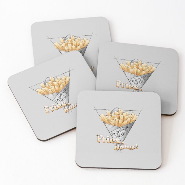 Item preview, Just Here For The Fries Baby Funny French Fries Illustration designed and sold by Skizzenmonster.