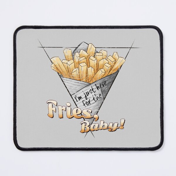 Item preview, Just Here For The Fries Baby Funny French Fries Illustration designed and sold by Skizzenmonster.