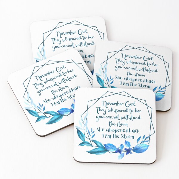 Item preview, November Girl Birthday Quote Sarcastic and Funny designed and sold by NishiiAgrawal.