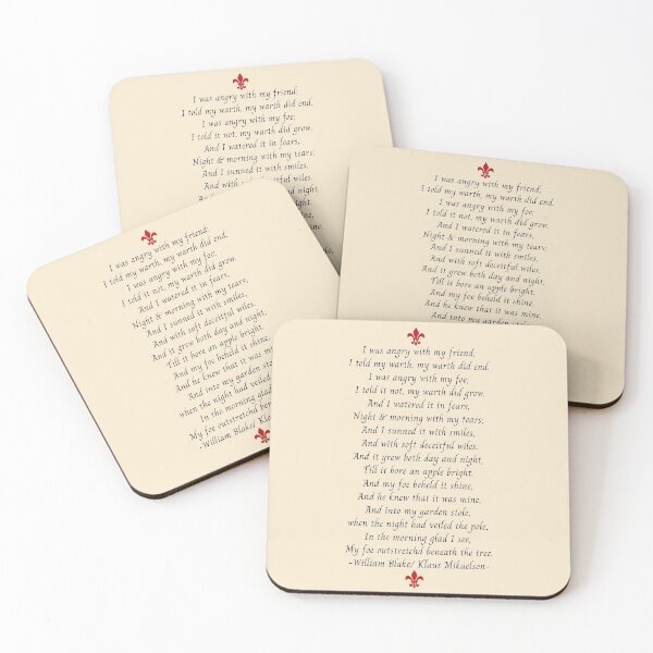 Item preview, i was angry with my friend i told my wrath my wrath did end klaus mikaelson poem the poisonous tree the originals designed and sold by LannisterOnMars.