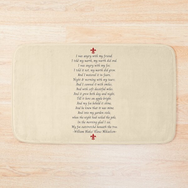 Item preview, i was angry with my friend i told my wrath my wrath did end klaus mikaelson poem the poisonous tree the originals designed and sold by LannisterOnMars.