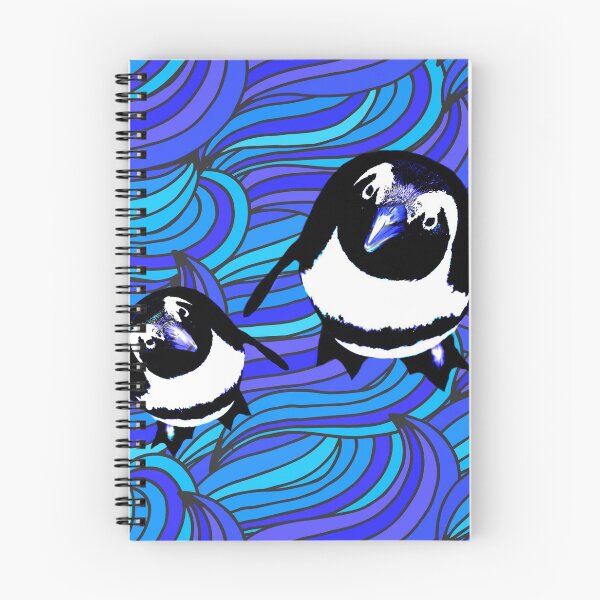 Item preview, Wavyblue penguins designed and sold by Elmanji.