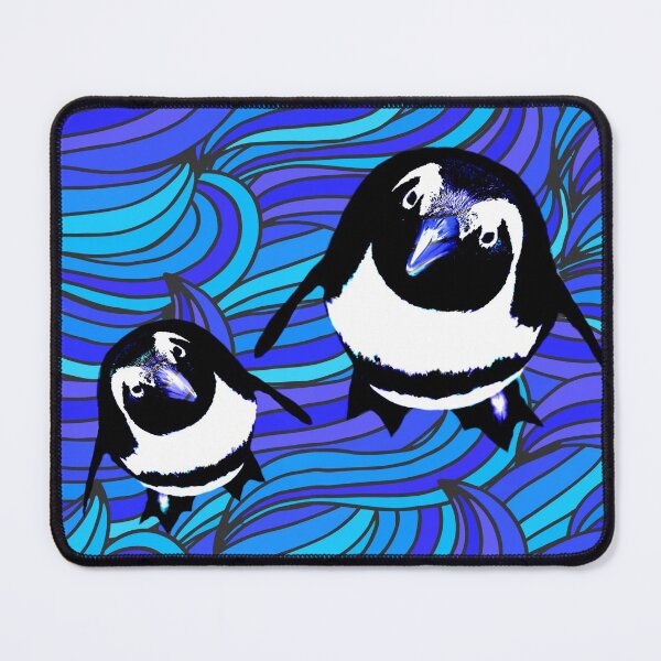 Item preview, Wavyblue penguins designed and sold by Elmanji.