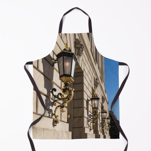 Item preview, Light and Shadow - Antique Gilded Lanterns on a Washington, DC Facade designed and sold by Georgia Mizuleva.