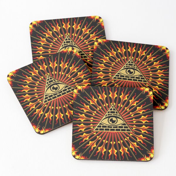 Item preview, All Seeing Eye, Providence, Triangle, Pyramid, Fire, Flames designed and sold by nitty-gritty.